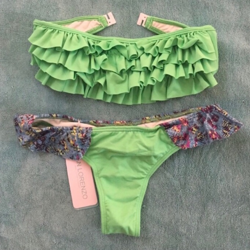San Lorenzo ruffle bikini set